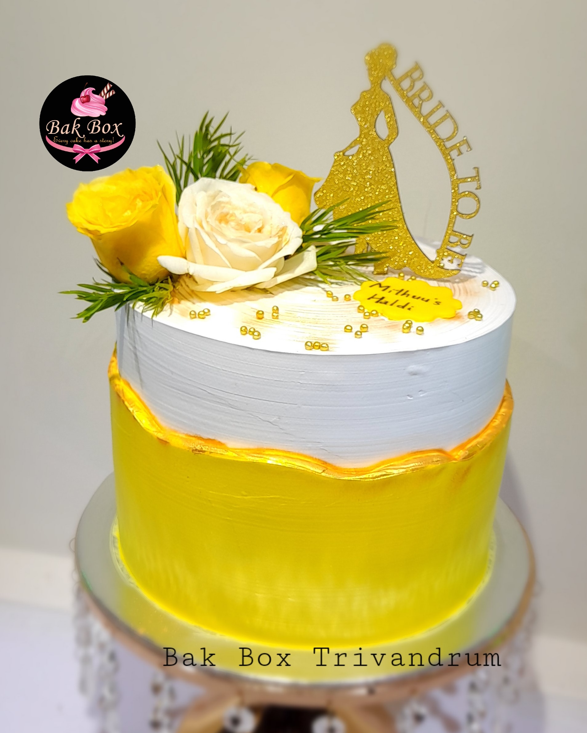 Bridal shower cakes from one of the best online cake shop in Trivandrum, bak box trivandrum.